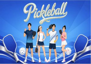 Vector Phông Nền Pickle Ball 12