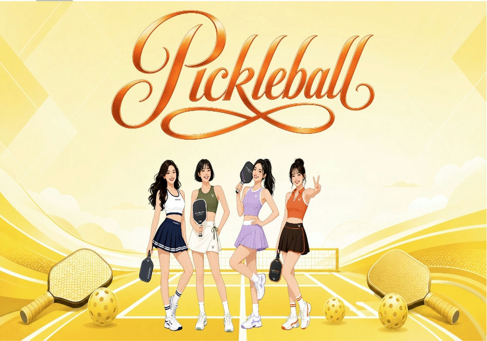 Vector Phông Nền Pickle Ball 3