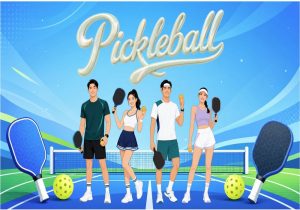 Vector Phông Nền Pickle Ball 33