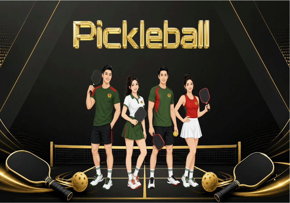 Vector Phông Nền Pickle Ball 8