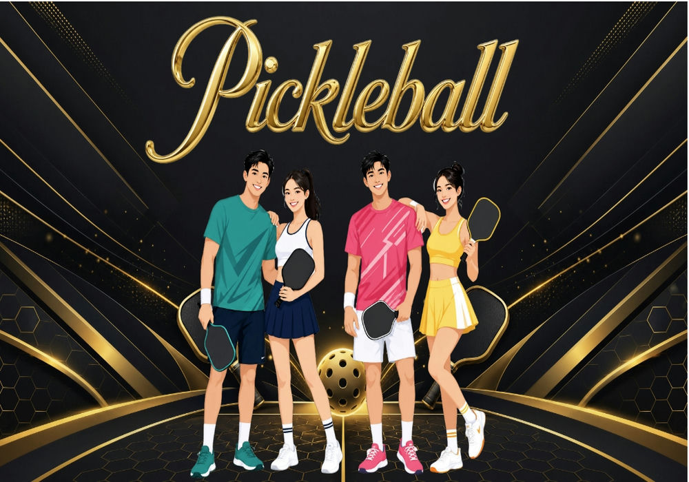 Vector Phông Nền Pickle Ball 9