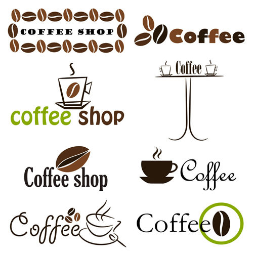 logo cà phê dạng vector 01