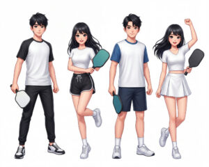 Cặp Đôi Nam Nữ Chơi Pickleball, Trò Chơi Pickleball (11)