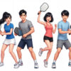 Cặp Đôi Nam Nữ Chơi Pickleball, Trò Chơi Pickleball (12)
