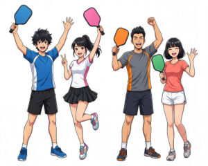Cặp Đôi Nam Nữ Chơi Pickleball, Trò Chơi Pickleball (14)