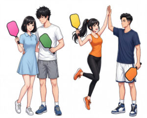 Cặp Đôi Nam Nữ Chơi Pickleball, Trò Chơi Pickleball (18)