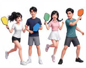 Cặp Đôi Nam Nữ Chơi Pickleball, Trò Chơi Pickleball (2)