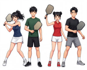 Cặp Đôi Nam Nữ Chơi Pickleball, Trò Chơi Pickleball (20)
