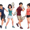 Cặp Đôi Nam Nữ Chơi Pickleball, Trò Chơi Pickleball (25)
