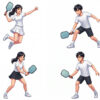 Cặp Đôi Nam Nữ Chơi Pickleball, Trò Chơi Pickleball (27)