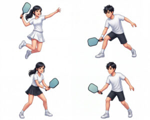 Cặp Đôi Nam Nữ Chơi Pickleball, Trò Chơi Pickleball (27)