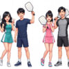 Cặp Đôi Nam Nữ Chơi Pickleball, Trò Chơi Pickleball (29)