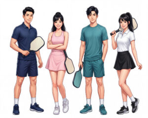 Cặp Đôi Nam Nữ Chơi Pickleball, Trò Chơi Pickleball (33)