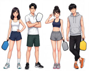 Cặp Đôi Nam Nữ Chơi Pickleball, Trò Chơi Pickleball (37)