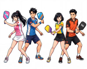 Cặp Đôi Nam Nữ Chơi Pickleball, Trò Chơi Pickleball (42)