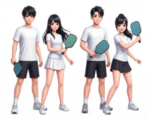 Cặp Đôi Nam Nữ Chơi Pickleball, Trò Chơi Pickleball (44)