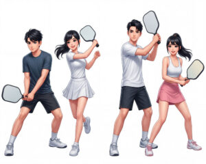 Cặp Đôi Nam Nữ Chơi Pickleball, Trò Chơi Pickleball (46)