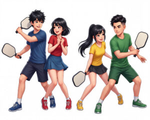 Cặp Đôi Nam Nữ Chơi Pickleball, Trò Chơi Pickleball (47)