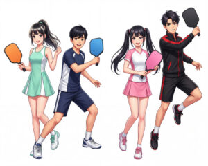 Cặp Đôi Nam Nữ Chơi Pickleball, Trò Chơi Pickleball (49)