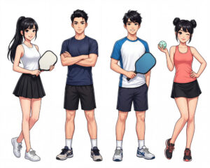 Cặp Đôi Nam Nữ Chơi Pickleball, Trò Chơi Pickleball (51)
