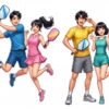 Cặp Đôi Nam Nữ Chơi Pickleball, Trò Chơi Pickleball (55)