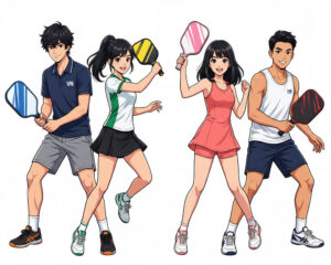 Cặp Đôi Nam Nữ Chơi Pickleball, Trò Chơi Pickleball (6)