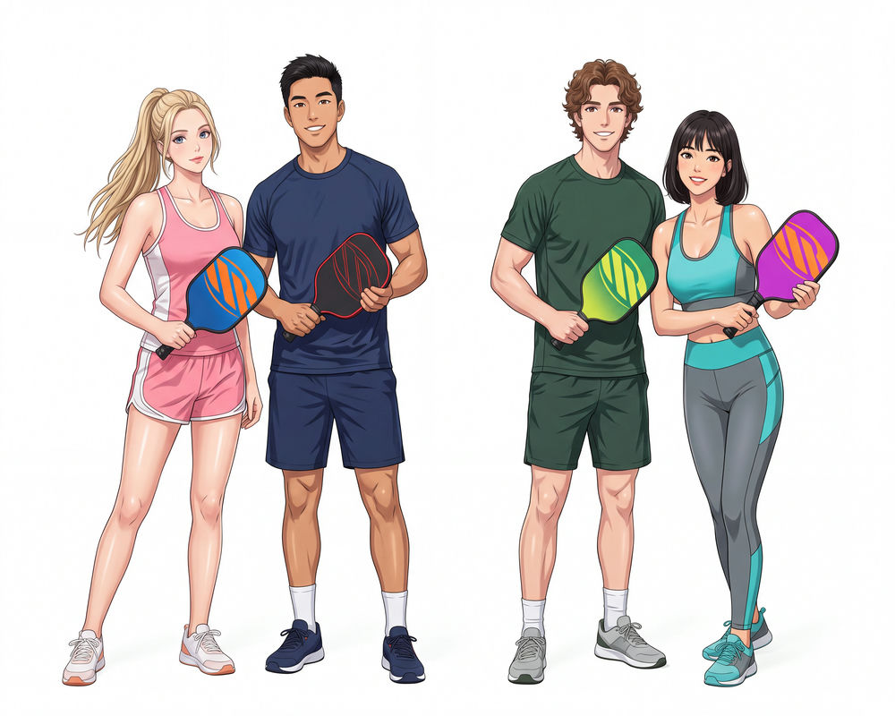 Cặp Đôi Nam Nữ Chơi Pickleball, Trò Chơi Pickleball (60)