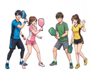 Cặp Đôi Nam Nữ Chơi Pickleball, Trò Chơi Pickleball (64)