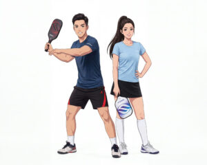 Cặp Đôi Nam Nữ Chơi Pickleball, Trò Chơi Pickleball (65)