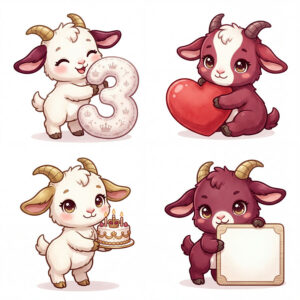 Chibi Dê Sinh Nhật Dễ Thương (1)