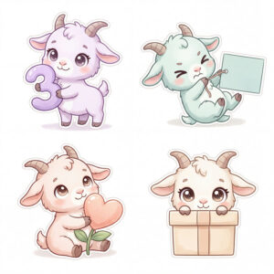 Chibi Dê Sinh Nhật Dễ Thương (10)
