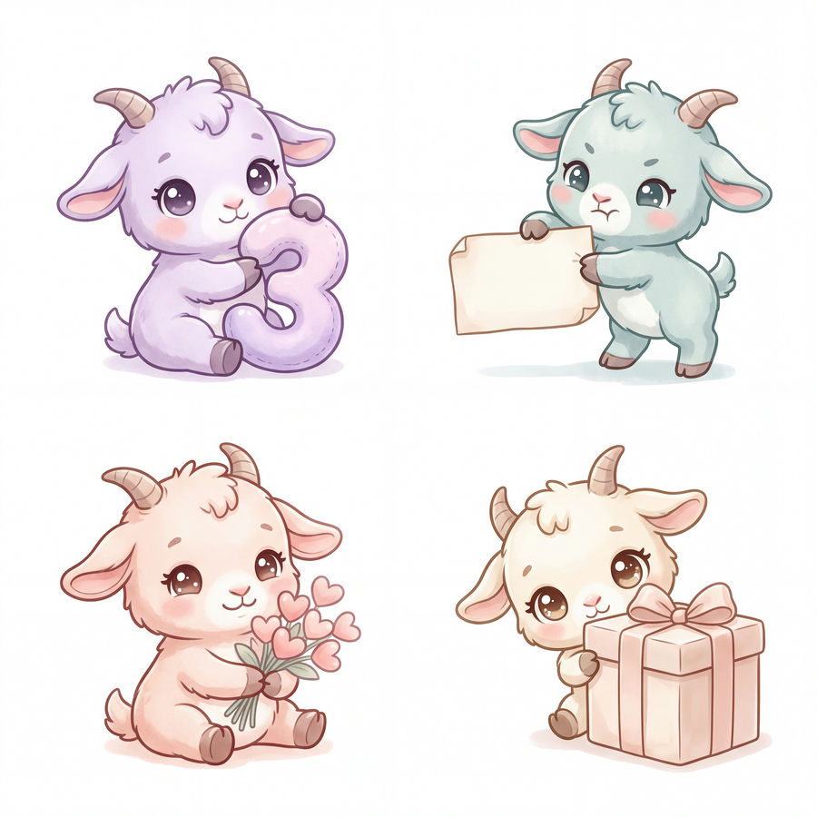 Chibi Dê Sinh Nhật Dễ Thương (12)