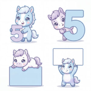 Chibi Ngựa, Unicorn, Ngựa Sinh Nhật  (16)
