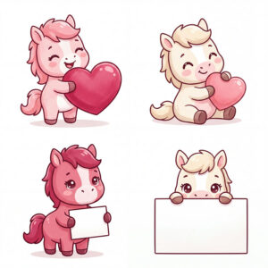 Chibi Ngựa, Unicorn, Ngựa Sinh Nhật  (19)