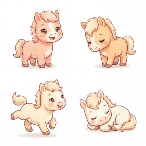 Chibi Ngựa, Unicorn, Ngựa Sinh Nhật  (25)