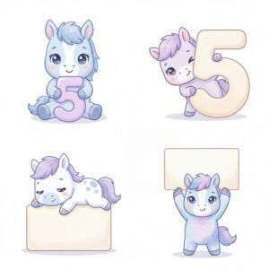 Chibi Ngựa, Unicorn, Ngựa Sinh Nhật  (27)