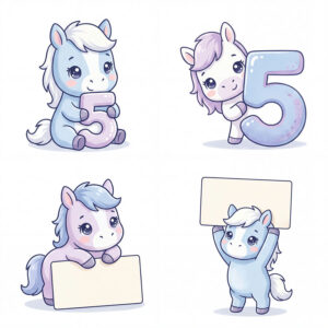 Chibi Ngựa, Unicorn, Ngựa Sinh Nhật  (39)