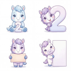 Chibi Ngựa, Unicorn, Ngựa Sinh Nhật  (42)