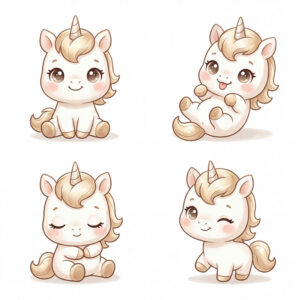 Chibi Ngựa, Unicorn, Ngựa Sinh Nhật  (45)