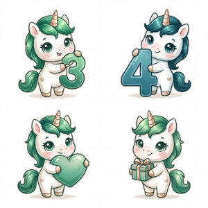 Chibi Ngựa, Unicorn, Ngựa Sinh Nhật  (47)
