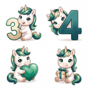 Chibi Ngựa, Unicorn, Ngựa Sinh Nhật  (53)