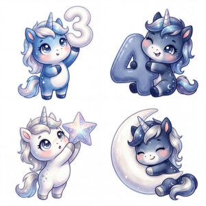 Chibi Ngựa, Unicorn, Ngựa Sinh Nhật  (54)
