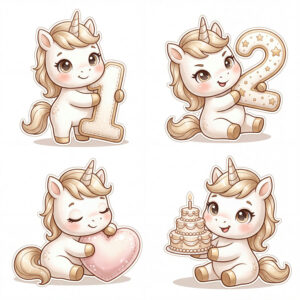 Chibi Ngựa, Unicorn, Ngựa Sinh Nhật  (55)