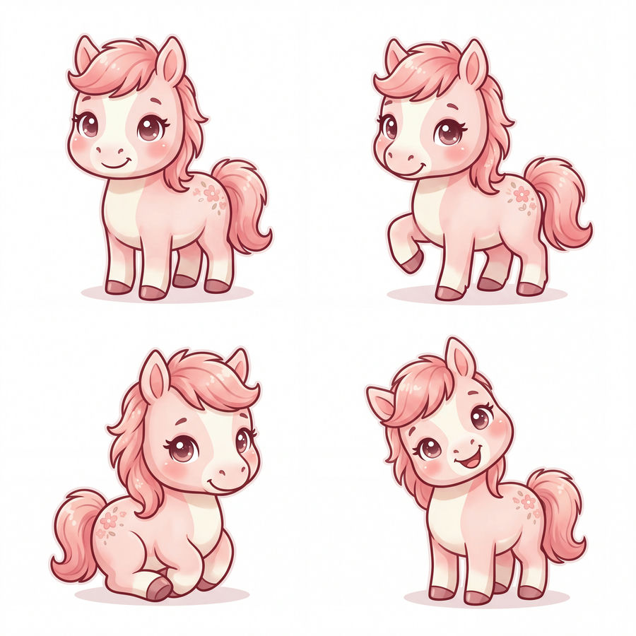 Chibi Ngựa, Unicorn, Ngựa Sinh Nhật (59)