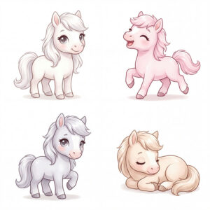 Chibi Ngựa, Unicorn, Ngựa Sinh Nhật  (63)
