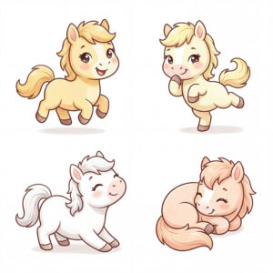 Chibi Ngựa, Unicorn, Ngựa Sinh Nhật  (69)
