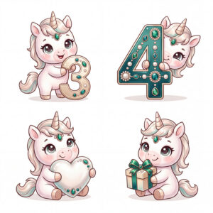 Chibi Ngựa, Unicorn, Ngựa Sinh Nhật  (70)