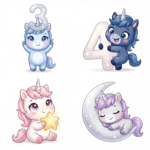 Chibi Ngựa, Unicorn, Ngựa Sinh Nhật  (73)