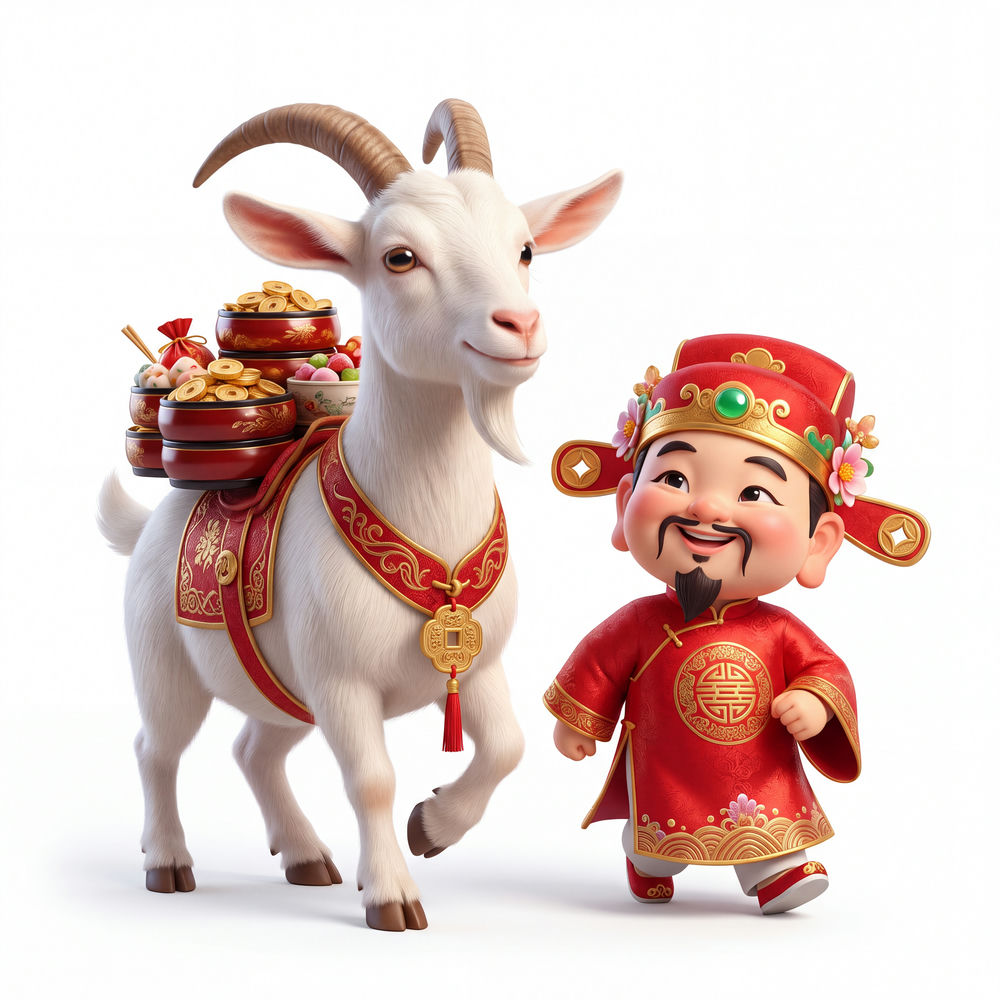 Link Vật Dê Năm Mới, Con Dê Và Thần Tài (10)