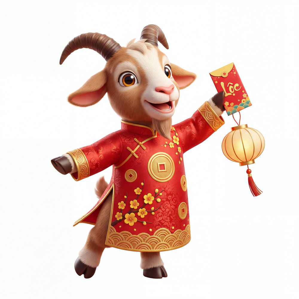 Link Vật Dê Năm Mới, Con Dê Và Thần Tài (15)